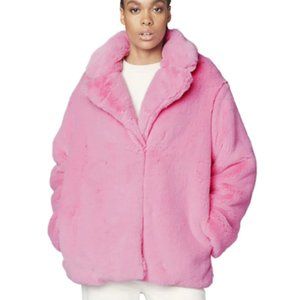 Brand new pink faux fur jacket - super cool